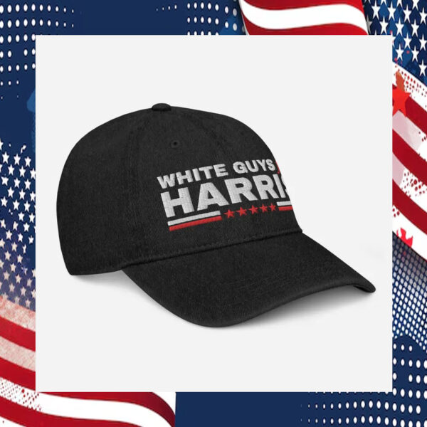 White Guys For Harris Denim Cap