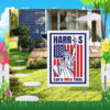 Yard sign double Harris 2024 Lets Win This