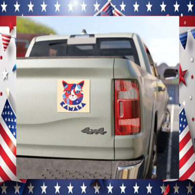 2024 Cat Kamala Harris Car Magnet