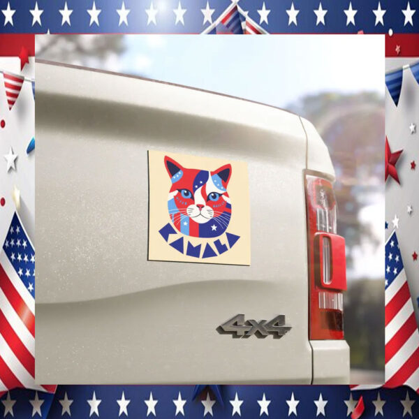 2024 Cat Kamala Harris Car Magnet