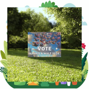 2024 Cat Ladies Vote Harris Walz Yard Sign