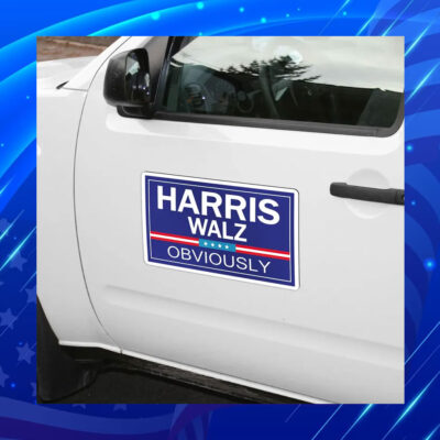 2024 Harris Walz Obviously Car Magnets