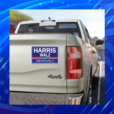 2024 Harris Walz Obviously Car Magnets