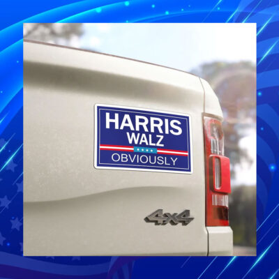 2024 Harris Walz Obviously Car Magnets