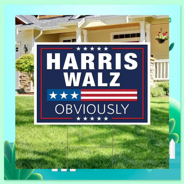 2024 Harris Walz We're Not Going Back Yard Signs