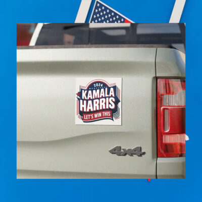 2024 Kamala Harris Let's Win This Car Magnet