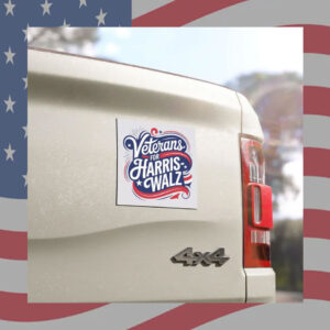 2024 Veterans For Harris Walz Car Magnet