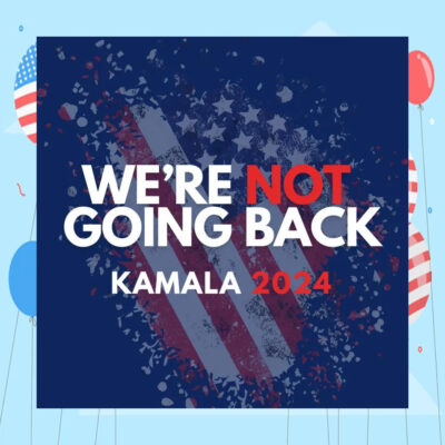 2024 We're Not Going Back Kamala Car Magnet