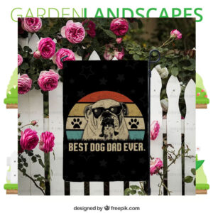 Best Dog Dad Ever By Choice Kamala Garden Flag