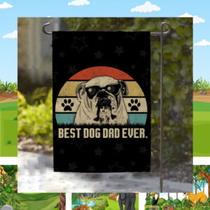 Best Dog Dad Ever for Kamala Flag