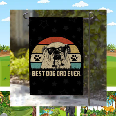 Best Dog Dad Ever for Kamala Flag