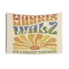 Boho Rainbow Harris Walz Election Indoor Wall Tapestry