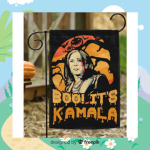 Boo It's Kamala Harris Halloween Flags