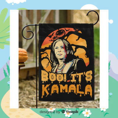 Boo It's Kamala Harris Halloween Flags