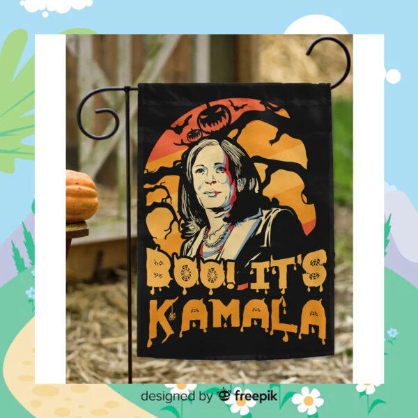 Boo It's Kamala Harris Halloween Flags