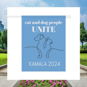 Cat And Dog People Unite Kamala Flag