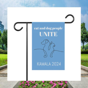 Cat And Dog People Unite Kamala Flag