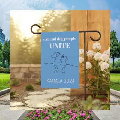 Cat And Dog People Unite Kamala Flag