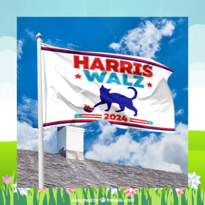 Cat Harris Walz 2024 Flag