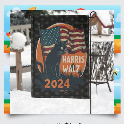Cat Harris Walz 2024 Halloween Flags