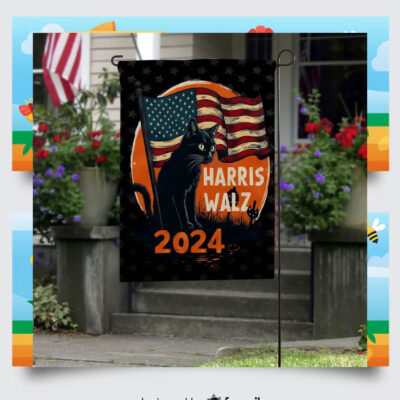 Cat Harris Walz 2024 Halloween Flags