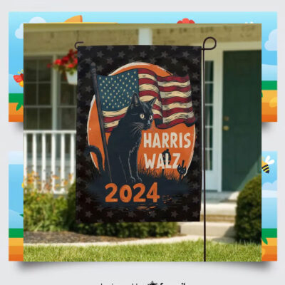 Cat Harris Walz 2024 Halloween Flags