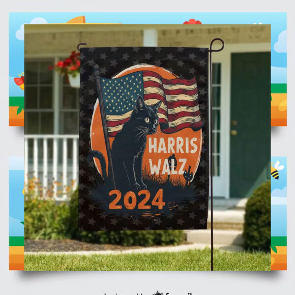 Cat Harris Walz 2024 Halloween Flags