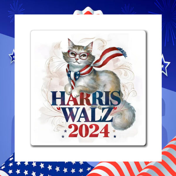 Cat Harris Walz 2024 Sticker