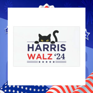 Cat Harris Walz 24 Car Magnet