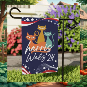 Cat Harris Walz 24 Garden Flag