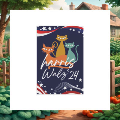 Cat Harris Walz 24 Garden Flag