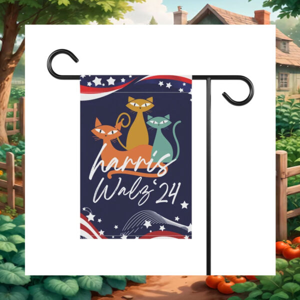 Cat Harris Walz 24 Garden Flag