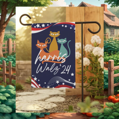 Cat Harris Walz 24 Garden Flag