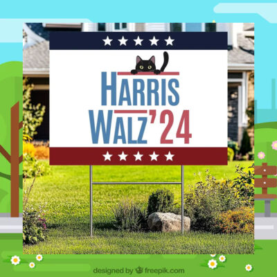 Cat Harris Walz 24 Yard Sign