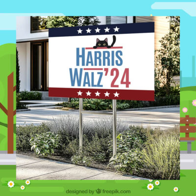 Cat Harris Walz 24 Yard Sign