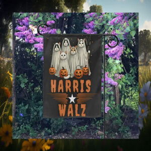 Cat Harris Walz Halloween Flag