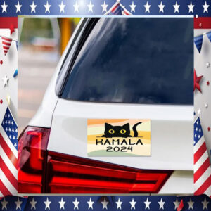 Cat Kamala Harris 2024 Car Magnet