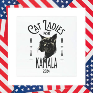 Cat Ladies For Kamala 2024 Car Magnet