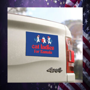 Cat Ladies For Kamala Car Magnets
