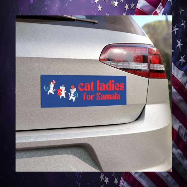 Cat Ladies For Kamala Car Magnets