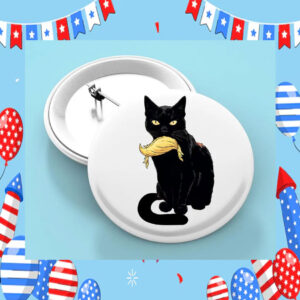 Cat Ladies For Kamala Harris Election Pin Button