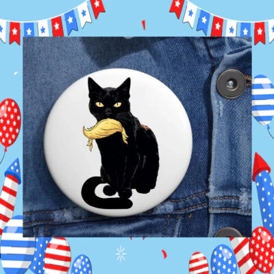 Cat Ladies For Kamala Harris Election Pin Button