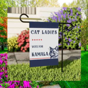 Cat Ladies Vote For Kamala House Flag