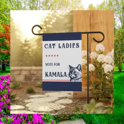 Cat Ladies Vote For Kamala House Flag