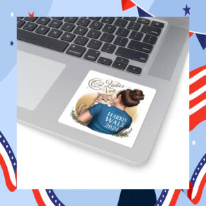 Cat Ladies Vote Harris Walz 2024 Bumper Sticker