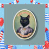 Cat Ladies Vote for Harris Sticker
