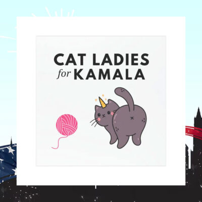 Cat Ladies for Kamala Election 2024 Car Magnet