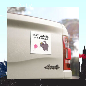Cat Ladies for Kamala Election 2024 Car Magnet