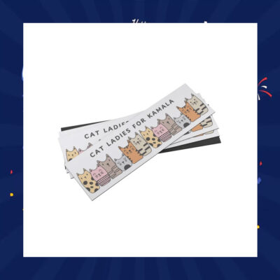 Cat Ladies for Kamala Magnetic Bumper Sticker