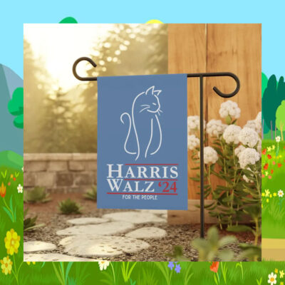 Cat Lady Harris Walz '24 For The People Garden And House Flag